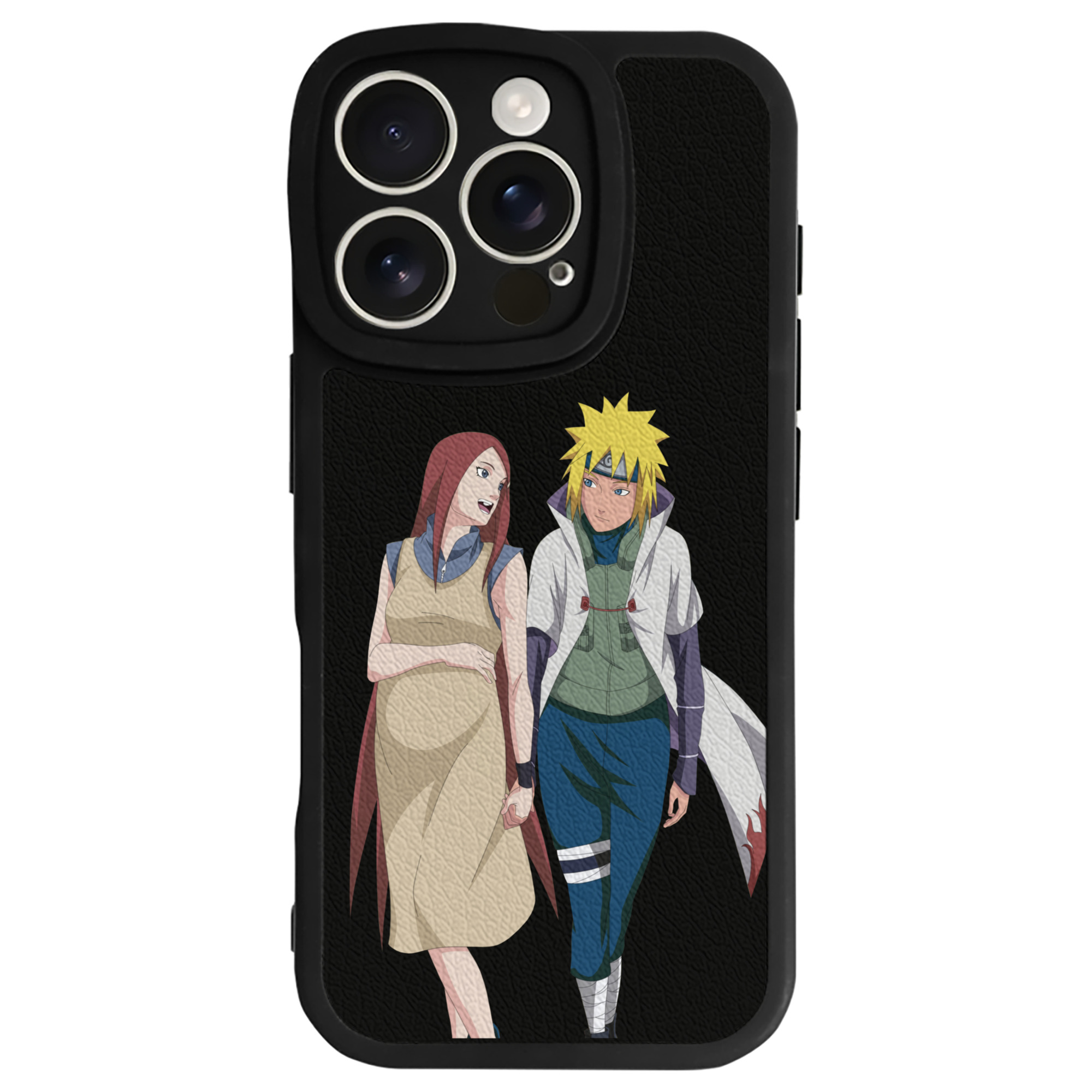 （画像用） NARUTO -ナルト- 波風 ミナト Namikaze Minato 【iPhone 16シリーズ対応】シリコンスマホケース（レザー調） 材質：シリコン